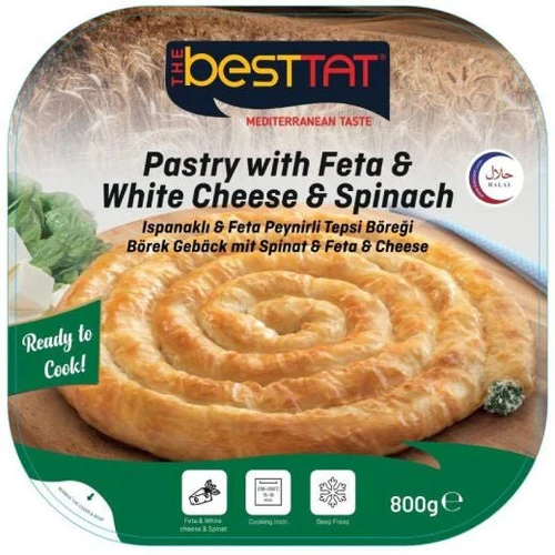 Besttat Pastry with Feta, White Cheese & Spinach 800g