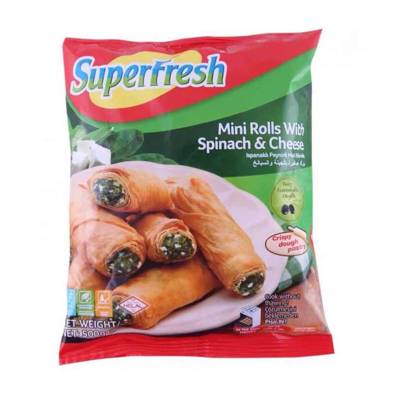 Superfresh Mini Rolls with Spinach & Cheese 500g